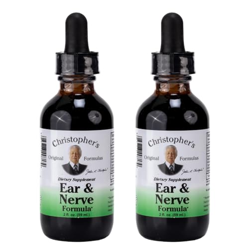 Image of Christopher's Original Formulas Ear and Nerve Extract, Nervous System Support, 2 fl oz - Pack of 2