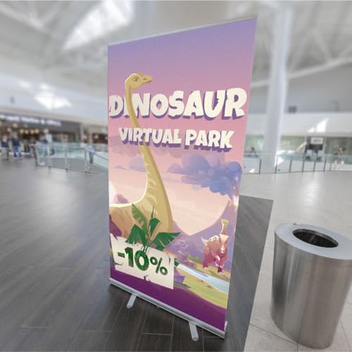 Roll-up basic 85x200 banner enrouleur kakemono publicitaire portable - 2