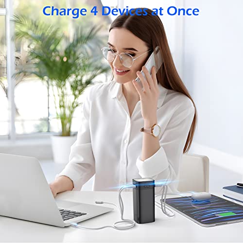 Poiytl Laptop Power Bank 20000Mah 65W Usb C Portable Charger 4 Outputs External Battery Pack For Macbook Pro, Hp, Dell, Lenovo, For Iphone 14, Samsung And More #TOP7