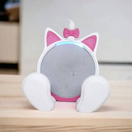 Suporte Alexa Echo POP Gatinha Marie ou Hello Kitty - Presente, decoração criativa, música, som, sta