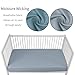 GUNTAIL Baby Crib Sheets for Boys Girls, 2 Pack Fitted Crib Sheet for Standard Crib and Toddler Mattress, Soft Microfiber Baby Sheet 52x28x8in. (Dark Green & Dark Grey)
