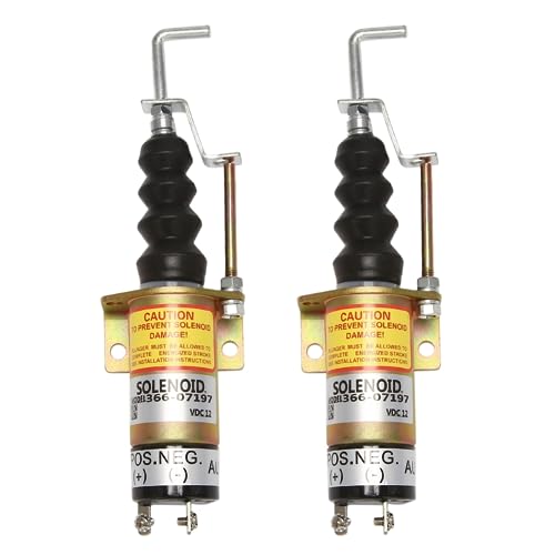 Solénoïde de coupure à 2 broches 1502-12C7U2B2S1 pour arrêt moteur précis
