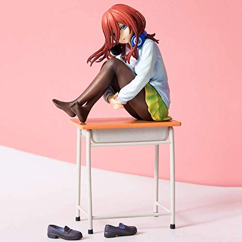 YooFit Quintessenz Der Quintuplets Miku Nakano Anime Model Figuren Statue, Miku NakanoAnime Figuren Action Model Spielzeug Geschenk Charakteren Cover