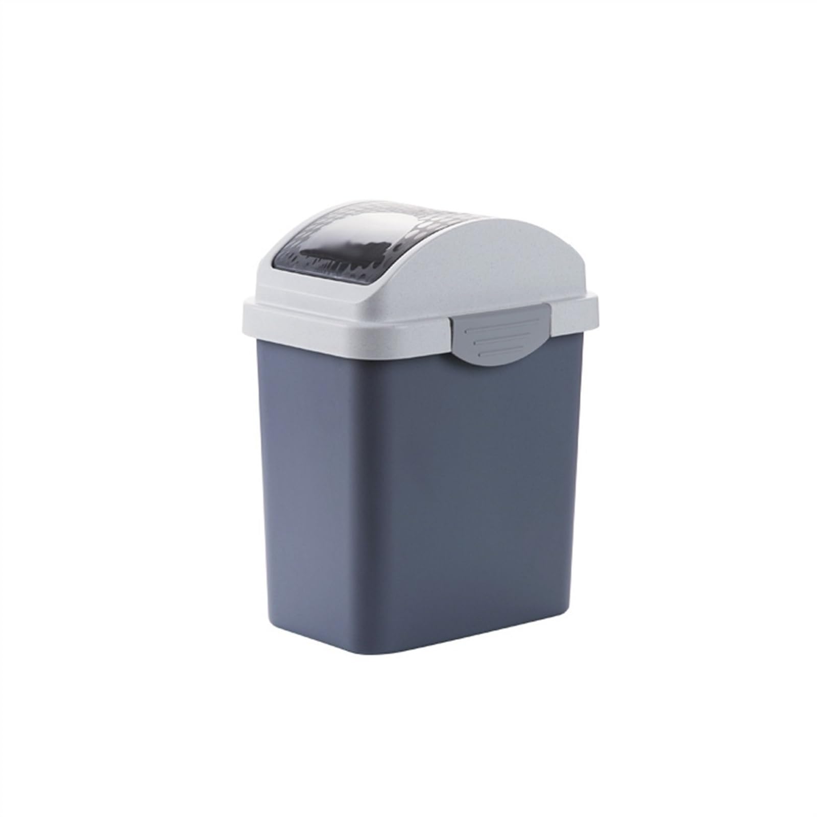 bidoni per la cucina 12l Coperchio basculante Bagno Pattumiera Casa Soggiorno Camera da letto con coperchio Coperchio ribaltabile rettangolare di grande capacità bidoni per la polvere per la cucina(Gr