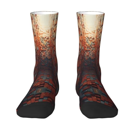 HLBSDM Calcetines divertidos con estampados de fondos de pantalla geniales para hombres y mujeres, ideales para golf, camping, senderismo, actividades al aire libre y deportes.