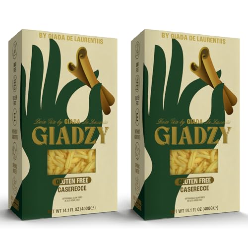 Giadzy by Giada De Laurentiis 2 Pack, Caserecce - Made in Italy, Artisanal, Clean Ingredients - Non GMO