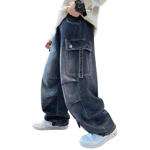 Jogger cargo en denim garçon Rolanko, le pantalon idéal pour l'école et les jeux