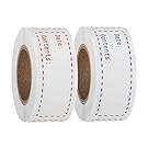 320pcs Food Freezer Labels, 1 x 3 Inch Food Storage Stickers, Refrigerator Freezer Paper Label Easy Clean Leaves No Residue, Red and Blue