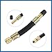 A ABSOPRO 4pcs Tire Valve Extension Stem Adaptor Tool Flexible Dual Valve Stem Extender Pipes 10cm / 3.9