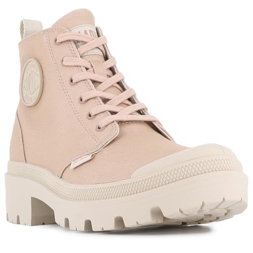 Image of Palladium Women's Pallabase Twill Canvas Combat Ankle Boots | Casual Boots