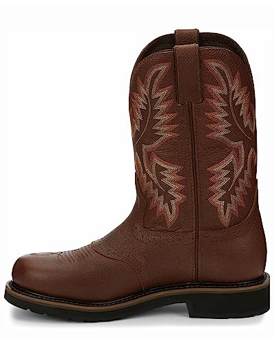Justin Men's Superintendent Western Work Boot Soft Toe Rust Copper 14 D(M) US3