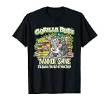 Bub's Gorilla Art Moonshine Art Funny Banana Moonshine Drink T-Shirt