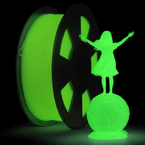 ZIRO Glow in The Dark Filament, Luminous 3D Printer Material, 1KG Green
