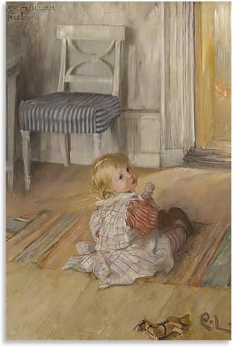 Arte de pared vintage de Carl Larsson cuadro de 40x60cm para renovar la decoración del salón