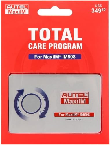 Autel Total Care Program for Autel MaxiIM IM508 S (IM508 1 Year Update Card)