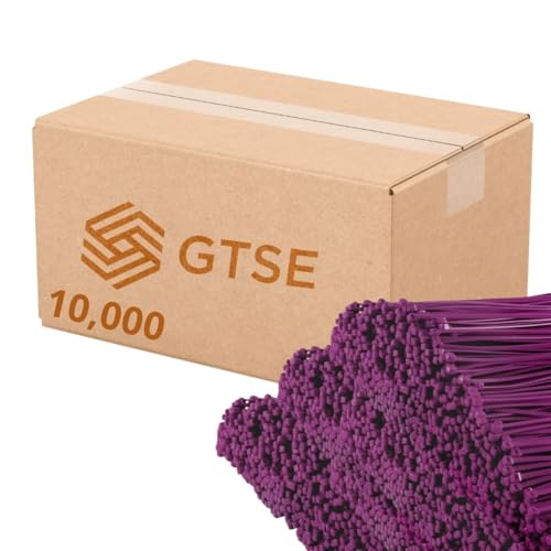 GTSE 12 Inch Purple Zip Ties, 10,000 Bulk Pack, 50lb Strength, UV Resistant Long Nylon Cable Ties, Self-Locking 12" Tie Wraps