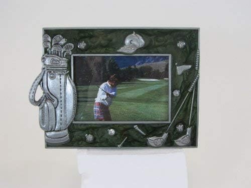 Navika PGA Golf Memorabilia Enamel and Pewter Photo Frame, Green, 2 1/2 x 3 1/2"