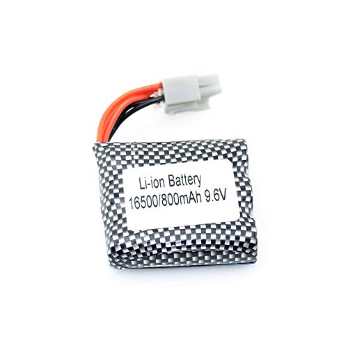 EFASO Batterie Li-Ion 9,6 V 800 mAh avec prise EL 6P compatible avec RC Xin Lehong 9116 9115 Hosim S911 S912 S913 s-idee 18160 18175