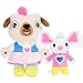 peluche 2pcs School Chip E Potato Pelh Giocattoli Cartone Animato Pug Cane E Mouse Peluche Bambola Film Chip E Topo Stuffed Dolls