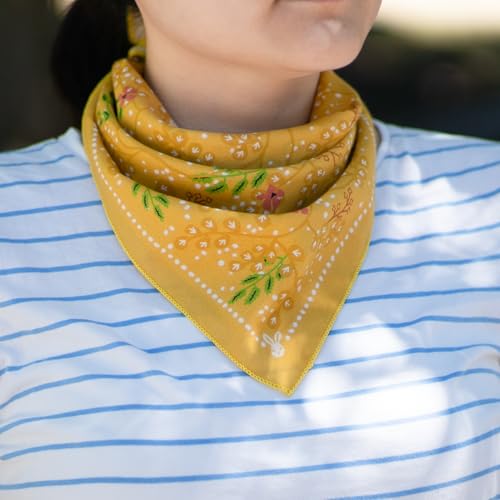 Image of WHTE MOSS Bandana - 100% Cotton Extra Soft Scarf Handkerchief for Men & Women