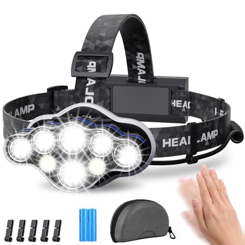 MLIAIMCE Rechargeable Head Torch 18000 Lumens