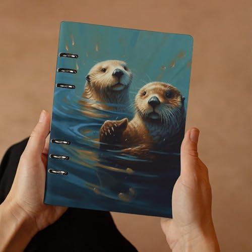 Cuaderno A5 plano de 6 anillas para escribir cómodamente sin cierres 7