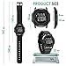 ASPYT Men Digital Watch Thin Sports Waterproof Outdoor LED Screen Large Face Wrist Watches for Men with Back Light Alarm Date Stopwatch