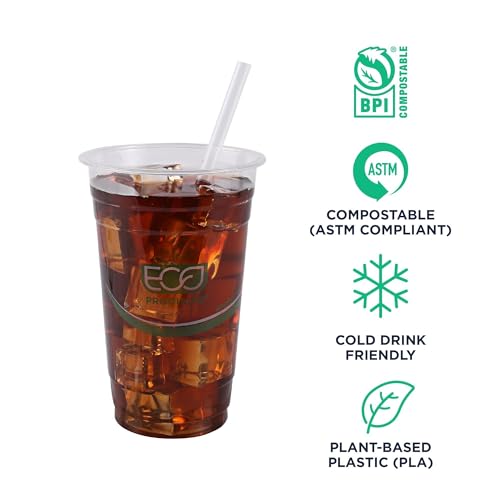 Eco-Products Compostable Paper Wrapped Plastic Straws, 7.75" Long, 8mm Diameter, Case of 9600, Clear Disposable Plant Based PLA Plastic, Standard Sized Drinking Straws, ASTM Compliant, BPI-Certified by ECO PRODUCTS - Image 3
