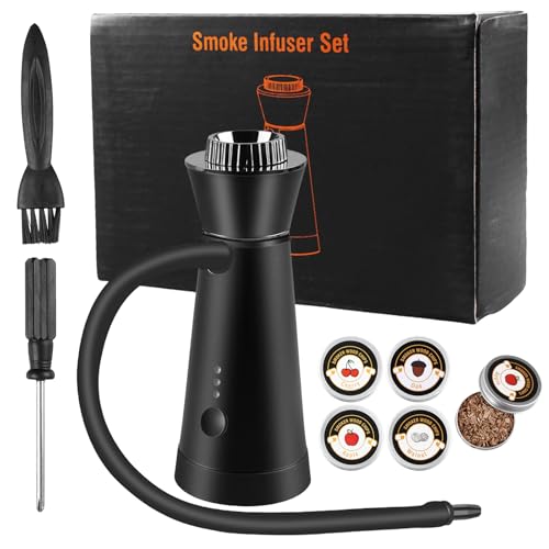 Kit Per Affumicatore Per Cocktail, Pistola Per Fumare, Generatore Di Fumo, Affumicatore Da Cucina, Affumicatore Portatile Con 4 Tipi Di Trucioli Di Legn, Per Whisky, Bevande, Bourbon, Bistecche