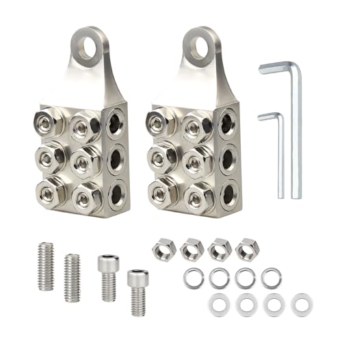 FUNCONECT 12-Way Battery Terminal Block, 8-4/0 AWG, M10/3/8