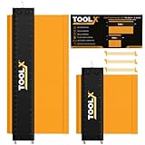 Toolx Contour Gauge Tool (10+5 Inch with Lock), Shape Duplicator Profile Tool for Woodworking & Flooring, Stocking Stuffers for Men, Men’s Gifts, Best Christmas Gifts Men 2025