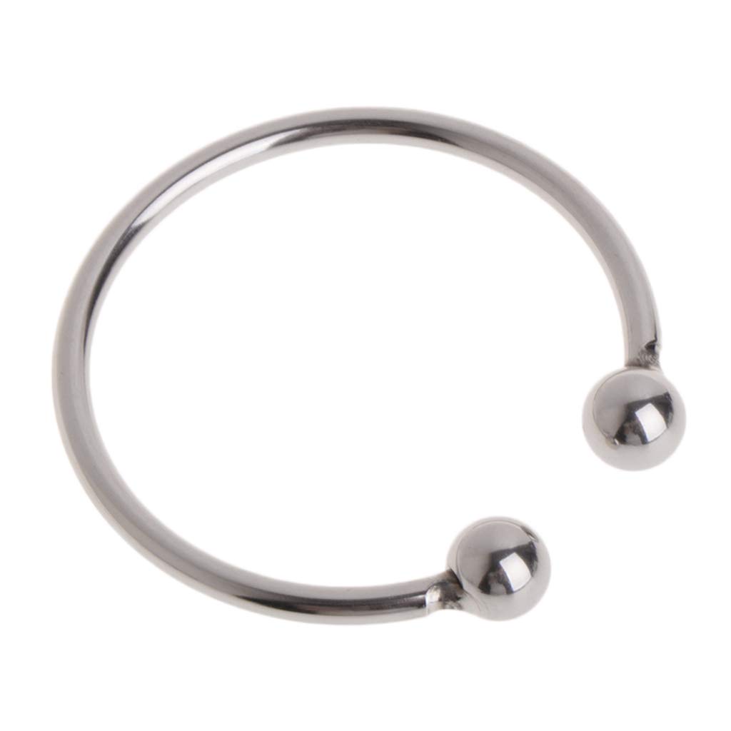 KunmniZ Massage Rings Stainless Steel Massage Ring Enhancing Toy for Male Redefined Craft,40