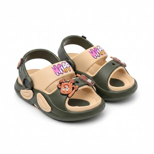 Image of GLJ Kids Comfort Clogs Sandals for Boy and Girl, 1 to 14 Years, Two-Strap Design, Easy to Wear Slip On, Dust and Waterproof, 1100