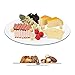Relaxdays Plato Giratorio XL, Bandeja Pasteles, Soporte Tarta, Aperitivos, Redondo, 45 cm, 1 Ud, Cristal, Transparente