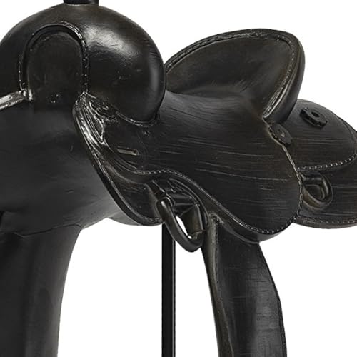 Escultura Decorativa de Caballo de Metal y Resina 16 pulg miniatura 6