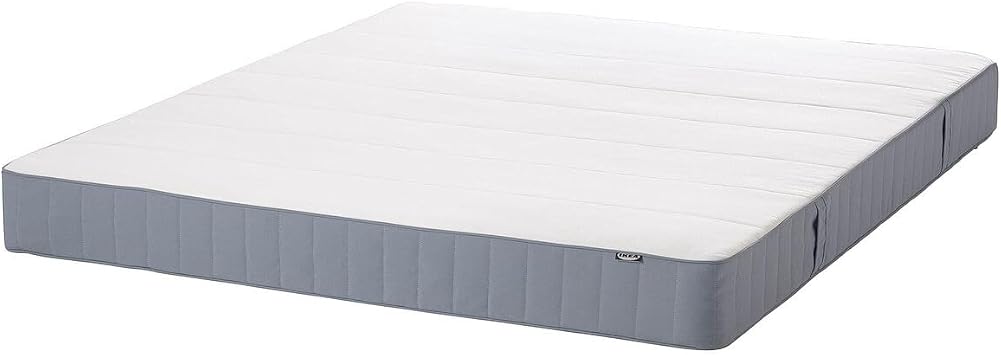 Double Bed, Light Blue, 140x200 Cm, Hard