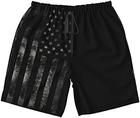 Ficlwigkis Mens Patriotic Swim Trunks,Breathable Fit Beach Shorts Swimwear Bathing Suits (as1, Alpha, m, Regular, Regular, Black)