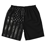 Ficlwigkis Mens Patriotic Swim Trunks,Breathable Fit Beach Shorts Swimwear Bathing Suits (as1, Alpha