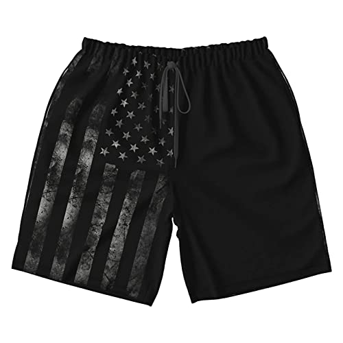 Ficlwigkis Mens Patriotic Swim Trunks,Breathable Fit Beach Shorts Swimwear Bathing Suits (As1, Alpha, M, Regular, Regular, Black) #TOP1
