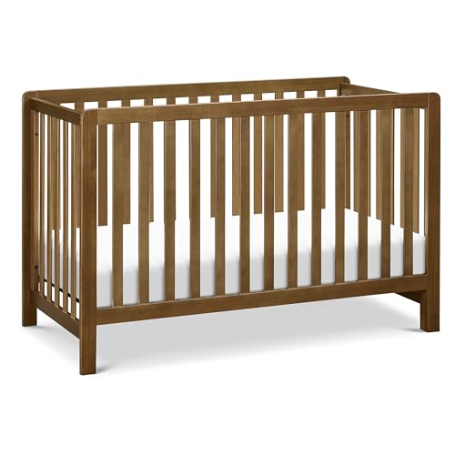 Image of Carter’s by daVinci Colby 4-in-1 Convertible Baby Crib with Wooden Toddler Bed, Daybed & Full-Size Bed Conversion - Easy to Assemble & GREENGUARD Gold Certified - 4 Adjustable Mattress Heights, Walnut