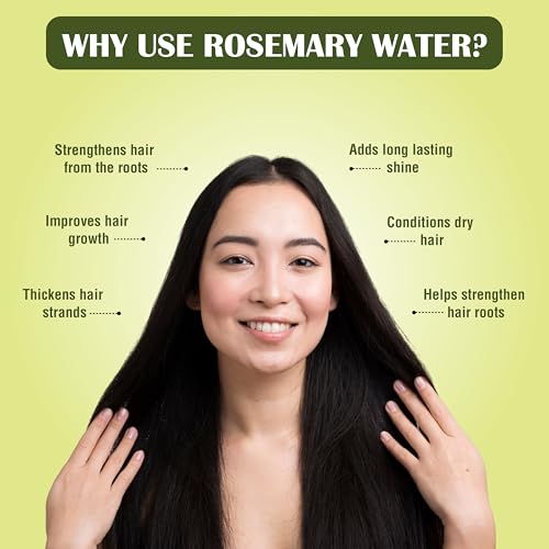 MYHERB Rosemary Water Hair Spray (200 Ml) | 100% Pure Natural And Originol | Rosemary Hair Mist | Hair Spray For Regrowth,Helps Reduce Hairfall,Strengthens Hair | Suitable For All Hair Types