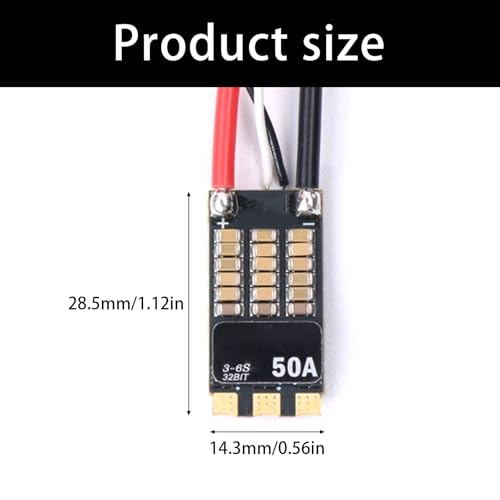 ESC 50 A AM32 anti surchauffe pour stabiliser la puissance des drones FPV