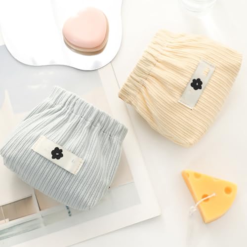 Image of honitty Corduroy elastic storage Organizer, portable travel makeup bag, ladies lipstick bag, large capacity wallet, jewelry small objects storage bag., 3-A