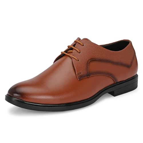 Image of Centrino Formal Shoe for Men | Cushioned Insole for Better Comfort | Stylish Lace-Up for Boys | Perfect for Office Wear & Formal Dress (9782)