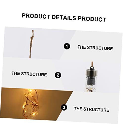 TIDTALEO 2 Unidades Bola De Brilho De Natal Decorações De Led Enfeites De Natal Led Decorações De Na