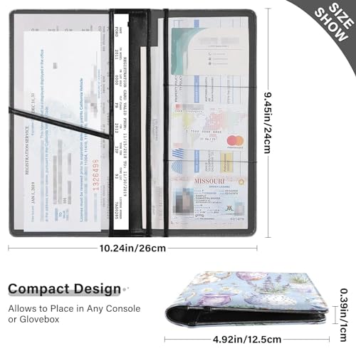 Organizador de Documentos para Auto Cuero miniatura 3