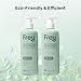 FREY Concentrated Liquid Laundry Detergent | Formulated for Sensitive Skin & HE Washers | Removes Stains Effectively | 50 Loads per Bottle (2-pack Cedar Grove)