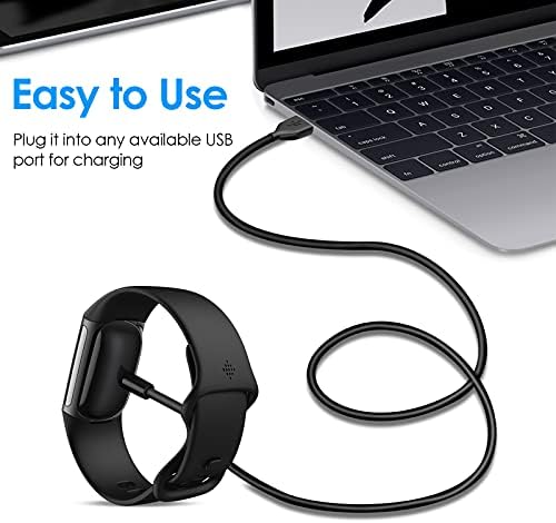 CAVN [2-Pack] Charger Compatible with Fitbit Charge 5/Luxe, 3.3ft Replacement Charger Dock USB Charger Cable Portable Charging Dock Charger Cable for Charge 5