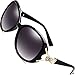 SIPLION Women's Sunglasses For Women Polarized And UV Protection (Black, as the pictures)