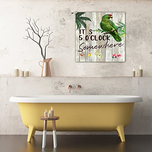 Plaque murale bois de qualité It's 5 O'Clock Somewhere déco 40 cm - 7